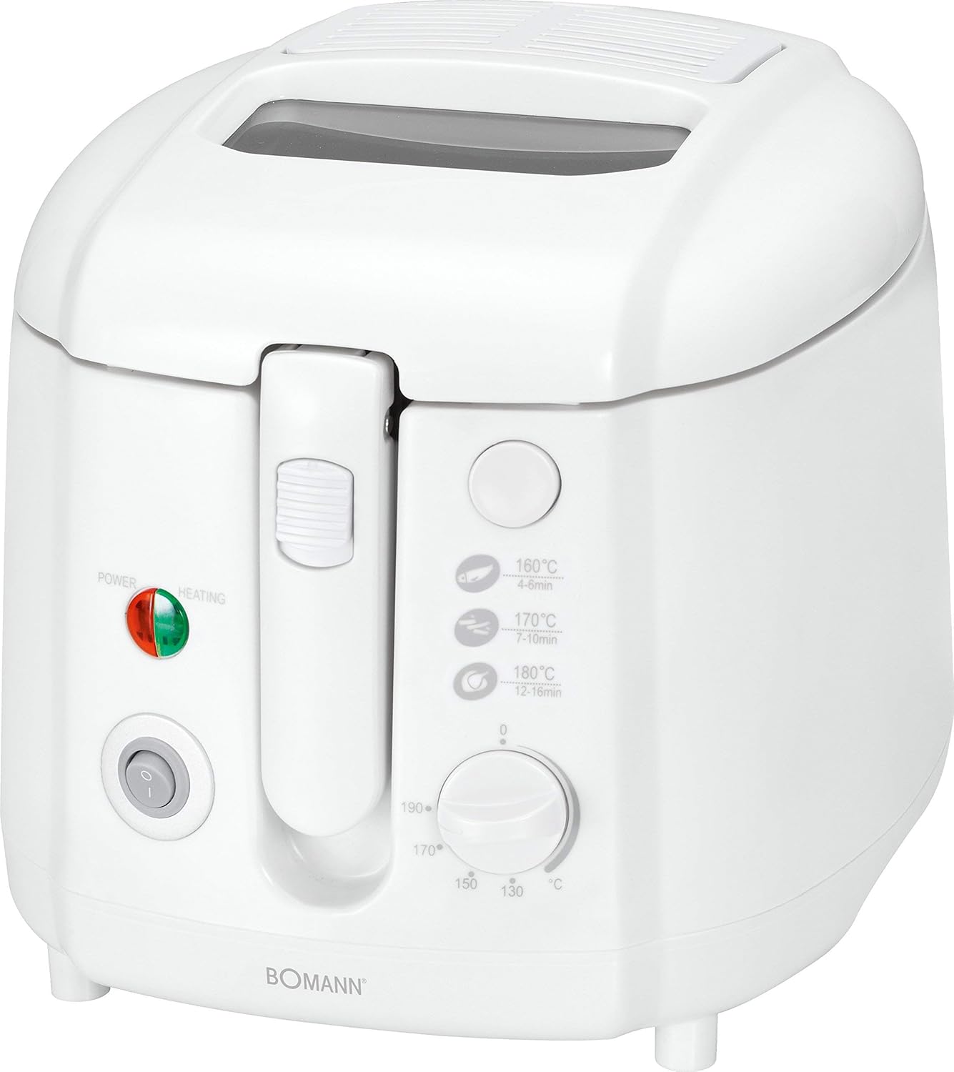 Bomann FR 2223 CB Freidora, 1800 W, 2 litros, Plástico, Blanco ...
