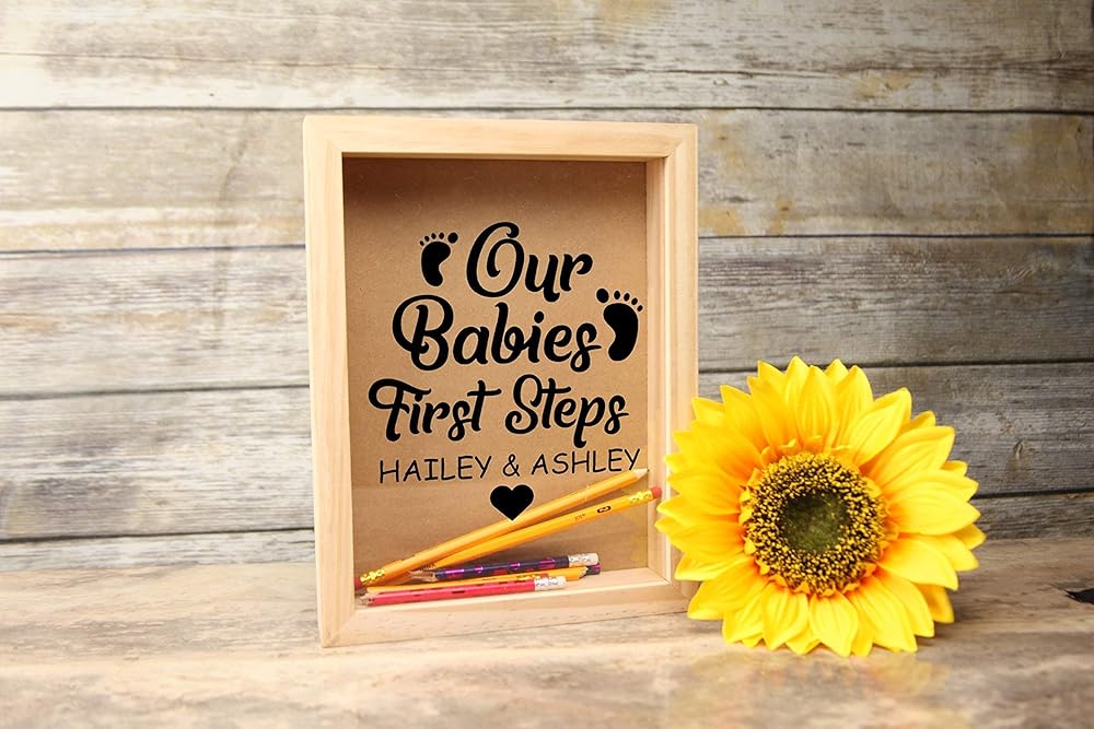 personalized baby shadow boxes