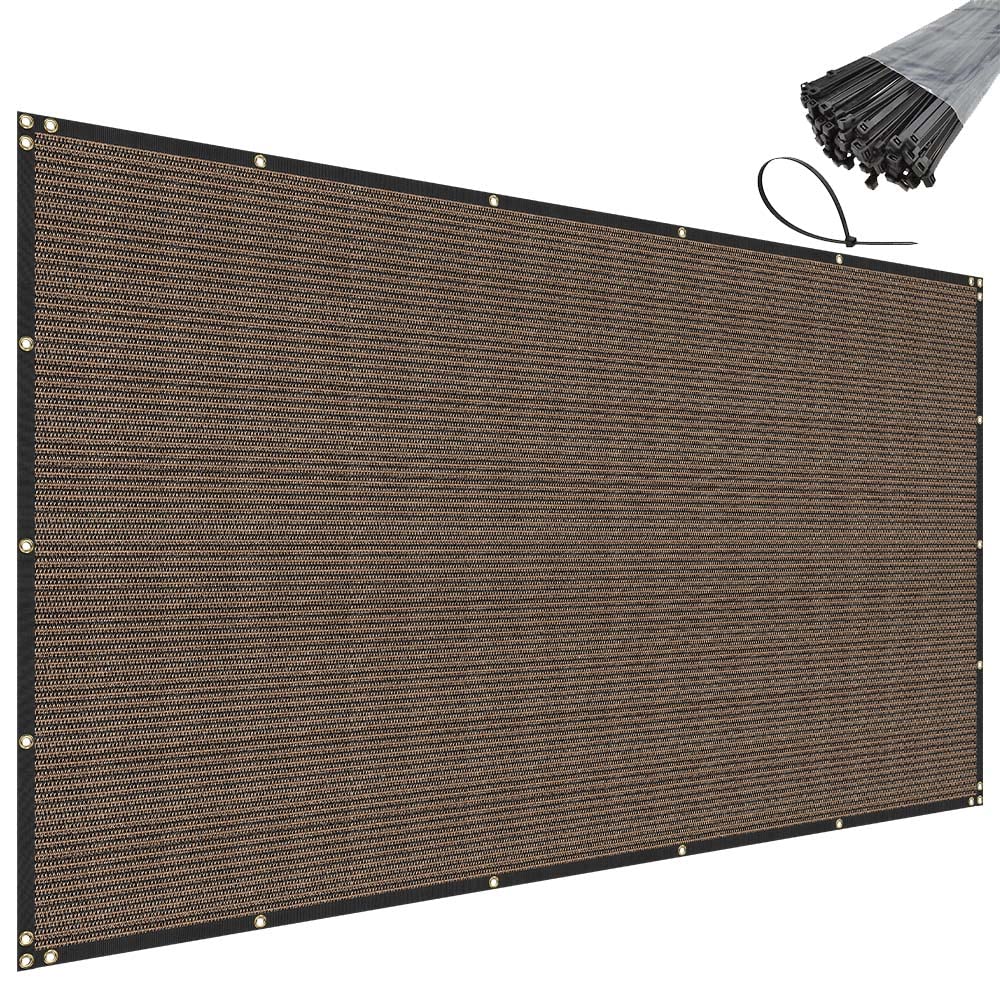 SunnyRoyal 8' x 27' Brown Privacy Fence Screen