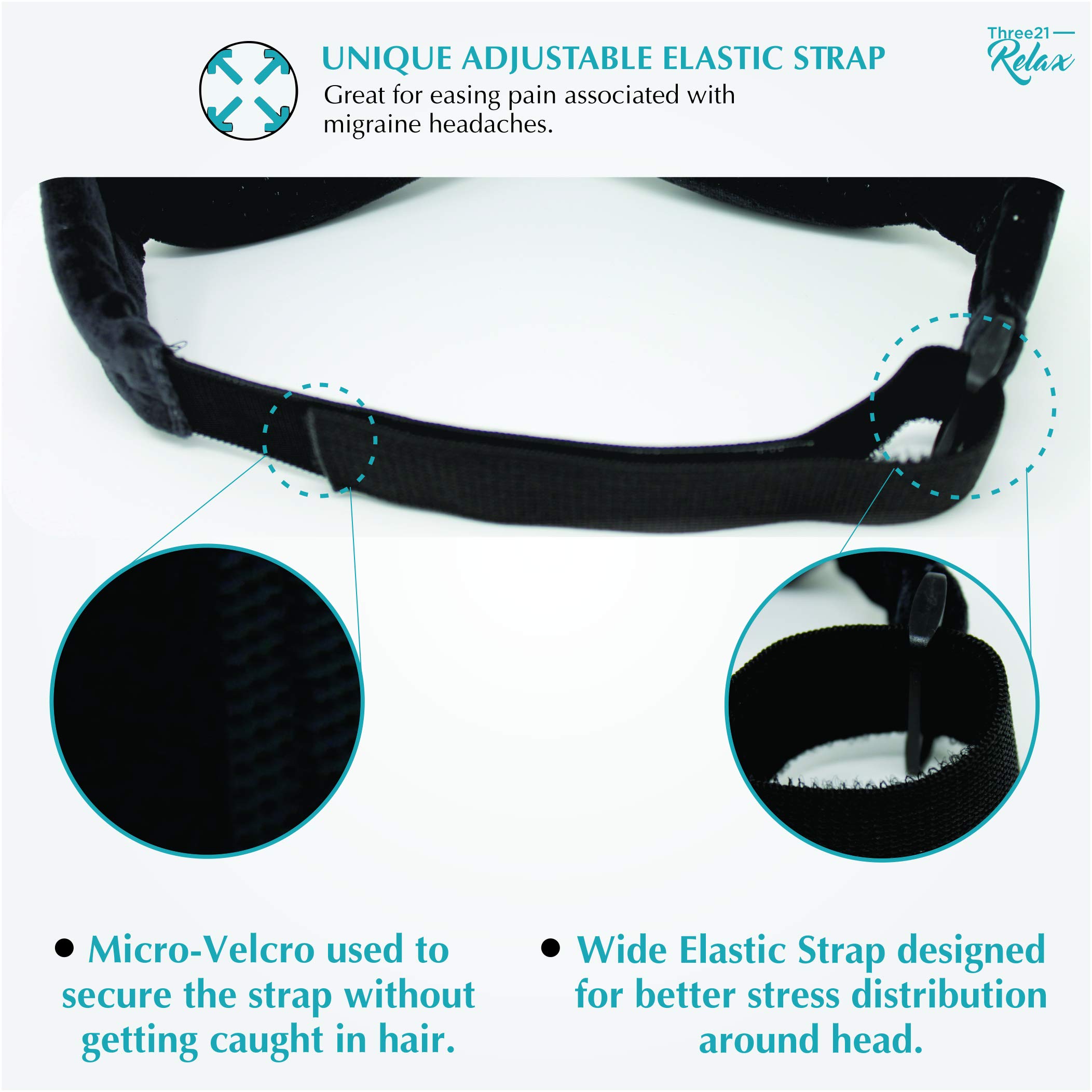 Eye Mask Sleep Mask For Sleep & Travel - Blackout Memory Foam Sleeping Masks With Compression Strap - Soft, Flexible & Breathable Blindfold Shield, Ideal To Ease Migraine Headaches