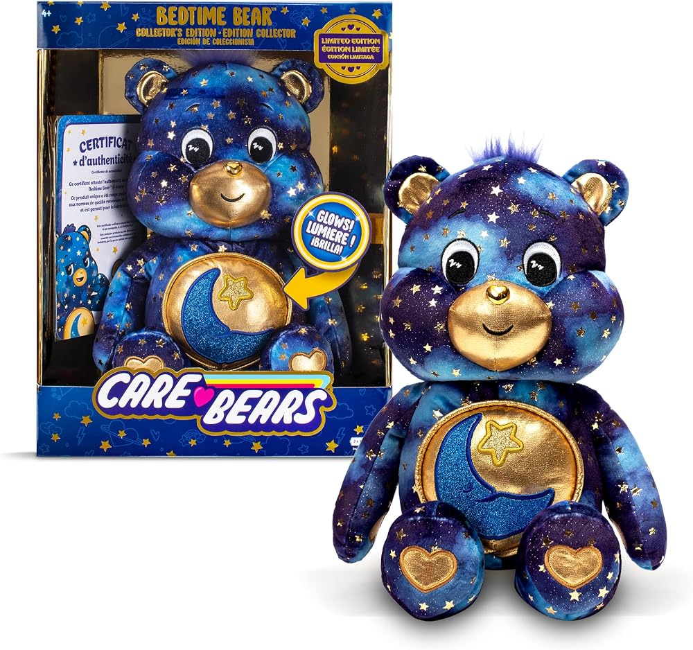 Basic Fun Care Bears Bedtime Bear Collectors Edition 35cm Plush Light-Up Belly