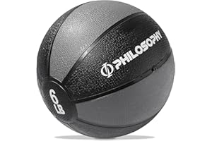 Philosophy Gym Medicine Ball - Weighted Fitness Non-Slip Ball