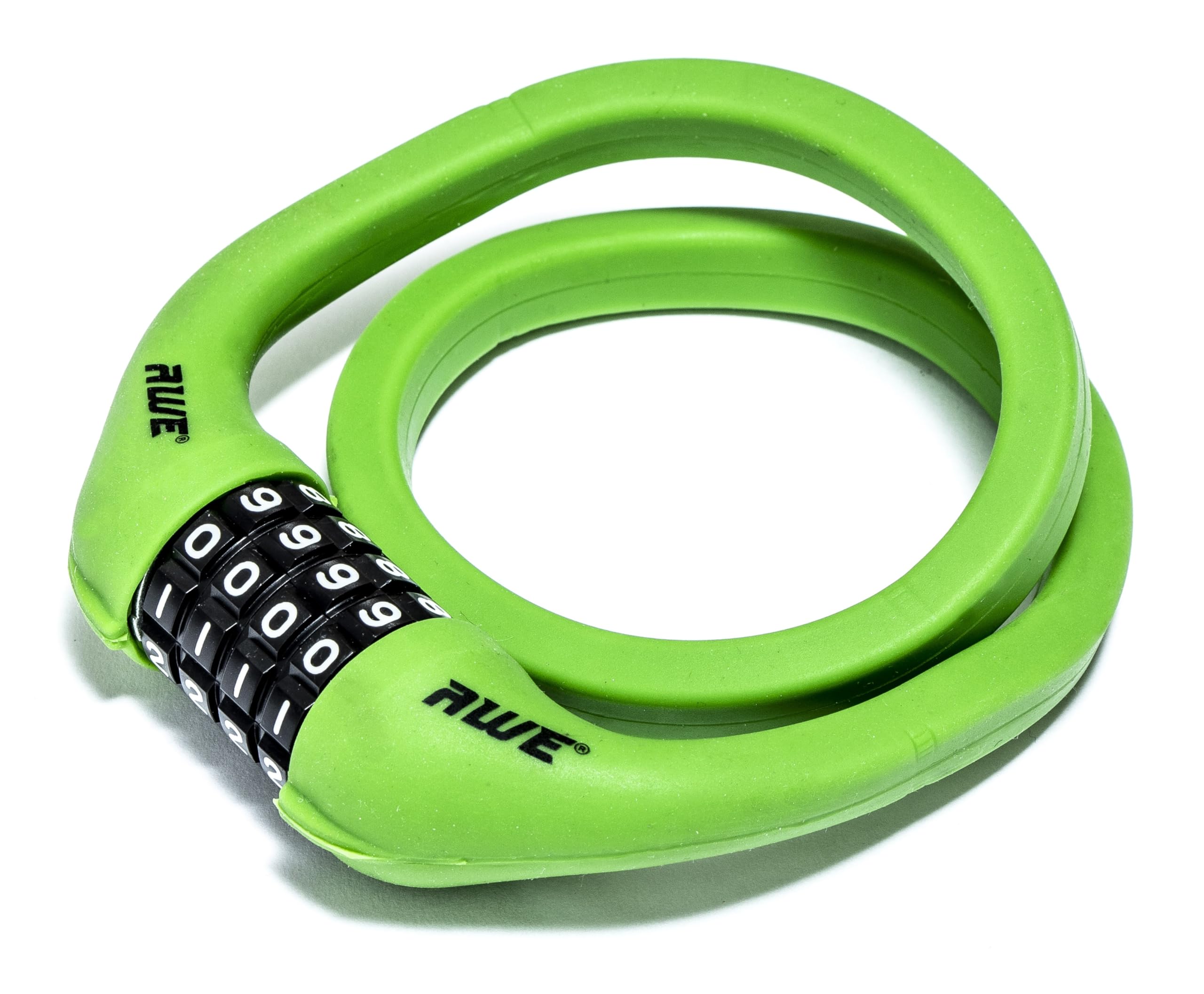 AWE® Shape Memory 900mm x 12mm Silicone Combination Bicycle Lock