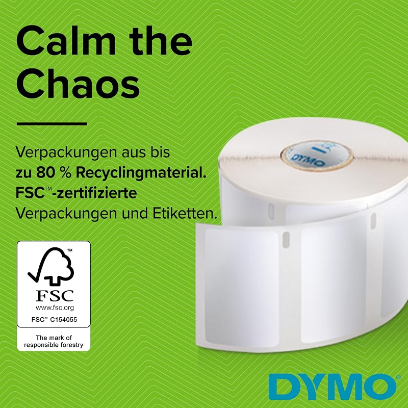 Original LabelWriter Mehrzwecketiketten | 54 mm x 70 mm | 12 Rollen mit je 320 leicht ablösbaren Etiketten (3.840 Stück) | für LabelWriter Etikettendrucker und Beschriftungsgerät