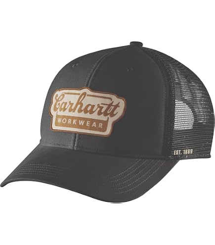Carhartt Men's Rugged Flex Canvas Mesh-Back 1889 Patch Cap