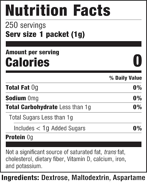 NATRA TASTE BLUE ZERO CALORIE SWEETENER, 8.82 OUNCE