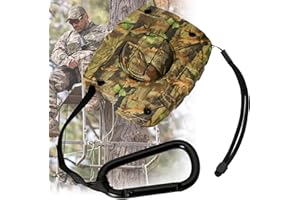 PUNCHMAN Retractable Bow Hoist with Rope-30 Ft Bow & Gear Hoist with Clip for Deer Hunting,Treestand Gear Hoist with Bow Rope & Crank Handle,Saddle/Deerstand/Bow Hunting Accessories