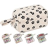 Bluboon Big Capacity Pencil Case Pencil Pouch School Supplies Cute Pencil Box Pencil Bag for Teen Girls Boys Women Man (Black Floral 95)