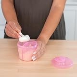 Dr. Brown's Baby Milk Powder Dispenser with Snap-On Pink Lid view 5