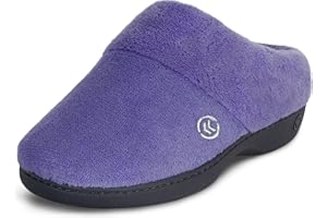 Isotoner Women's Classic Hoodback with Memory Foam Slipper