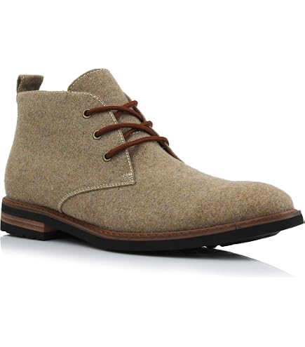 Toms Men\'s Tan Canvas Chukka Boots with Brown Accents Toms Chukka Boot - Men main image 2