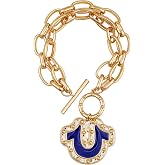 True Religion Toggle Bracelet with Horseshoe Charm