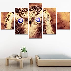 SIGNWIN 5 Panel Canvas Wall Art Modern Art...