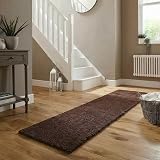 Abaseen Shaggy Rug Modern Living Room Extra Large 160x230 cm Brown view 6