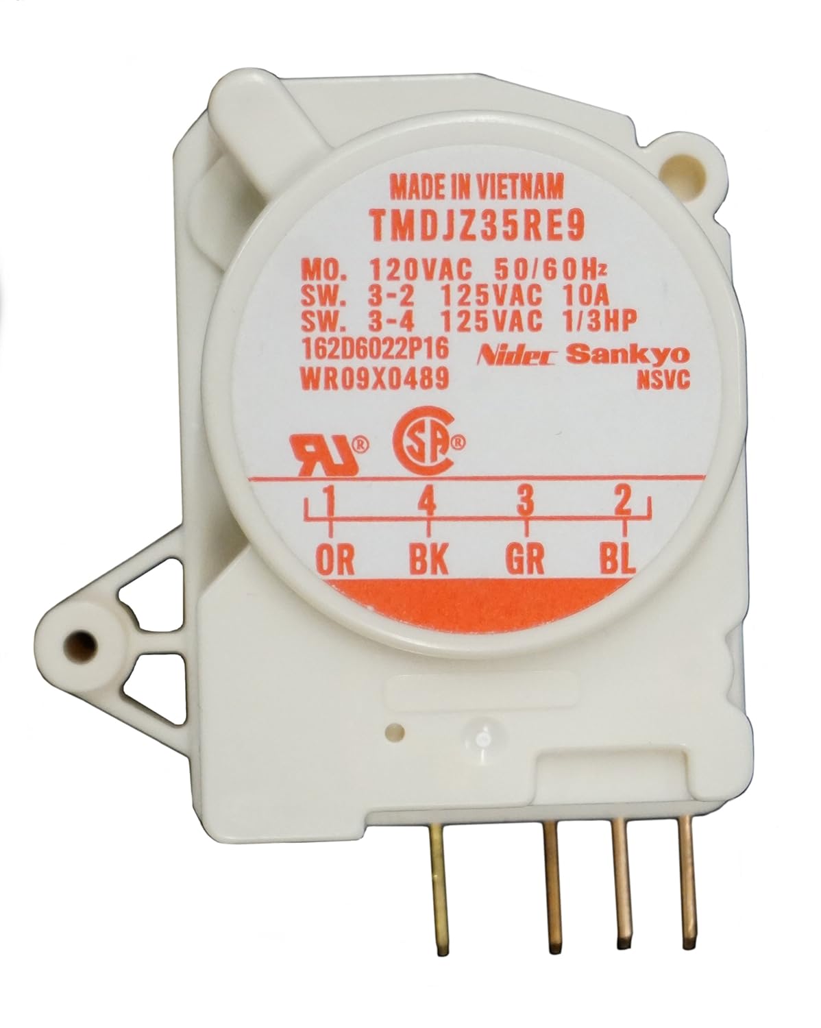 Refrigerator Defrost Timer for General Electric, AP2061695, PS310858, WR9X489