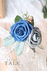 Breeze Talk Artificial Flowers Royal Blue Roses