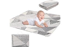 Ndahjahd Baby Playpen Mat for 43 x 43 Inch Playpen,Washable Foldable Crawling Mat, Non Slip Baby Play Mats for Floor, Kids Play Mats Pad for Floor Playpen Toddler Infants Tummy Time Activity(43 inch)