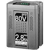 DTK Replacement for Greenworks 80V Battery 2.8Ah GBA80200 GBA80250 GBA80400 GBA80500 Compatible with Cordless Power Tools Lithium Ion Batteries