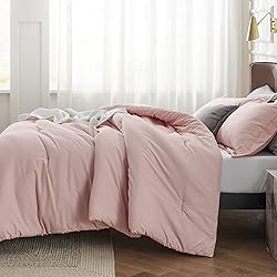 Bedsure King Comforter Set - Light Pink King Size