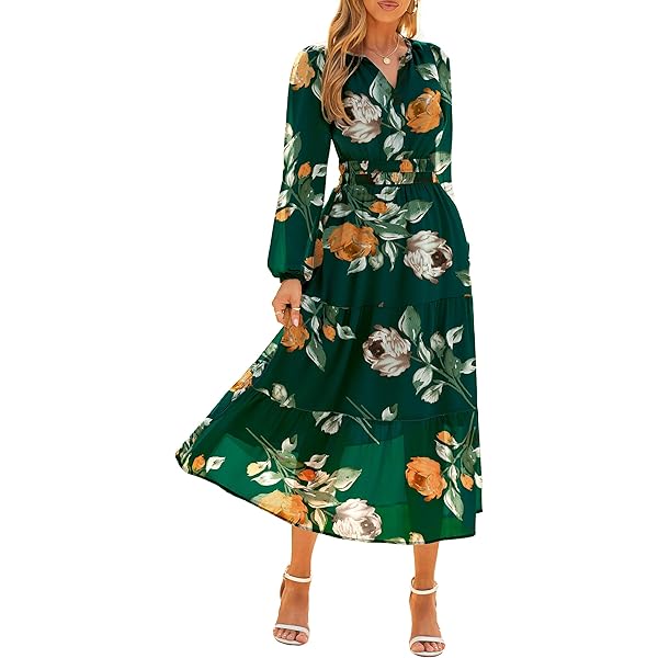 Simplee Womens Boho Floral Maxi Dress Semi Formal Spring Wedding Guest V Neck Short Sleeve Empire Waist Long Fall Dresses (S Black Brown) at Amazon Women's Clothing store Simplee Womens Boho Floral Maxi Dress Semi Formal Spring Wedding Guest V Neck Short Sleeve Empire Waist Long Fall Dresses (S Black Brown) at Amazon Women's Clothing store