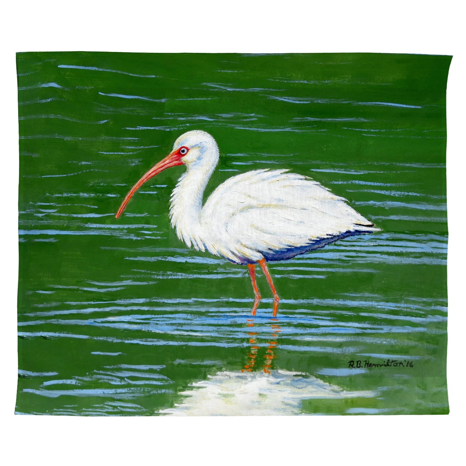 Betsy Drake Dick's White Ibis Outdoor Wall Hanging, 24" x30"