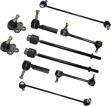 Amazon Com Partsw 10 Pc Rear Front Suspension Kit For Buick Lacrosse Pontiac Grand Prix Tie Rod Linkage Sway Bar End Link Automotive