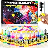 Titoclar Water Marbling Paint Kit, DIY Arts and Crafts Kit for Girls &amp; Boys 4-8 6-12, Creative Art Supplies, Birthday Gifts for Kids Ages 3+