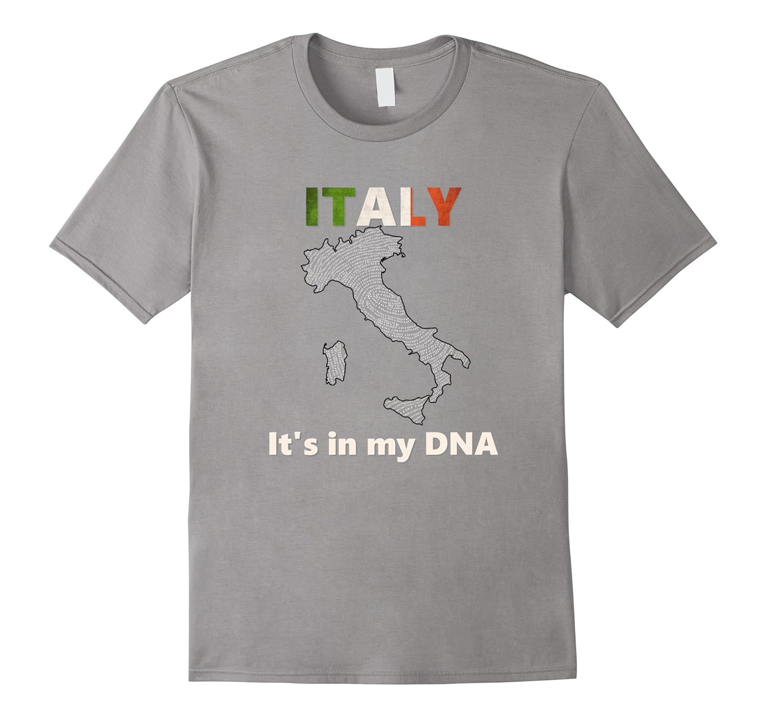 Italy - It's In My DNA - Italian heritage and pride t-shirt-ANZ