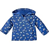 Minicoco 100% Cotton Baby Boy Fall Hoodies Jacket, Comfortable Soft Baby Spring Jacket,0-12Months Blue Jacket