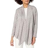 N Natori Womens Brushed Hacci Waterfall Cardigan Cb: 27"