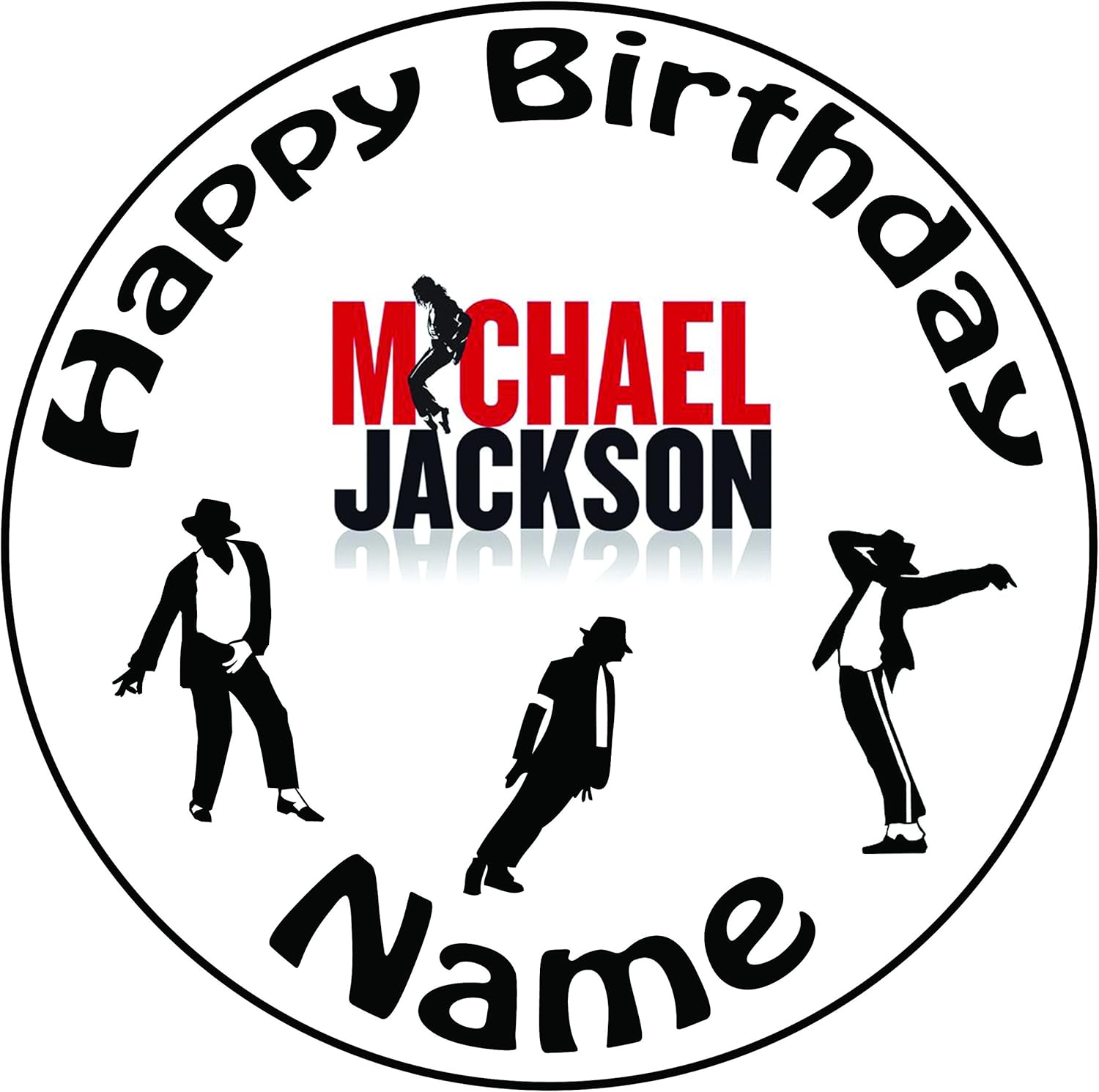 Michael Jackson 24 Personnalise Comestible Pour Cupcakes Decorations De Gateau Danniversaire Facile Predecoupee Cercles Cuisine Et Maison Accessoires De Decoration De Gateau Schoolofbabywearing Com