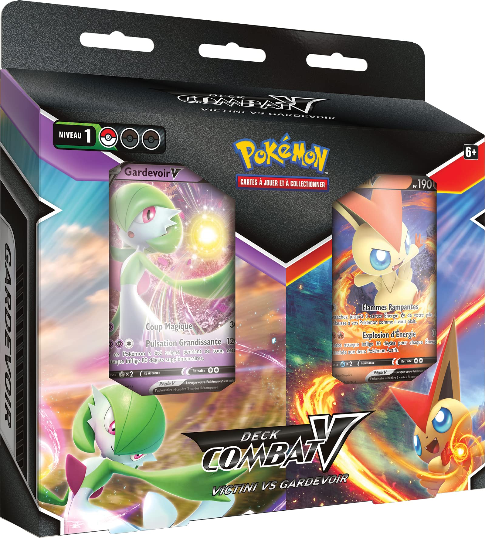 Pokémon 2-Piece Ready-to-Use Combat-V Gardevoir VS Victini Collectible Card Game Bundle