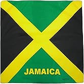 CTM Cotton Jamaica Flag Bandana Set (Pack of 12)