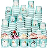 Patelai 500 Pack 3 oz Paper Cups Disposable Bathroom Small Mouthwash Animal Beverage Drinking Cups for Home, Office, Travel, Party(Bathroom Cat)