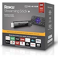 Roku Streaming Stick+ | HD/4K/HDR Streaming Device with Long-range Wireless and Voice Remote with TV Controls (updated for 2019)