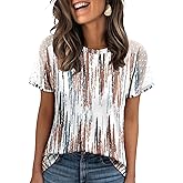 Magritta Women Mesh Sleeves Casual T-Shirts Summer Fashion See Through Blouses Tee S-3XL