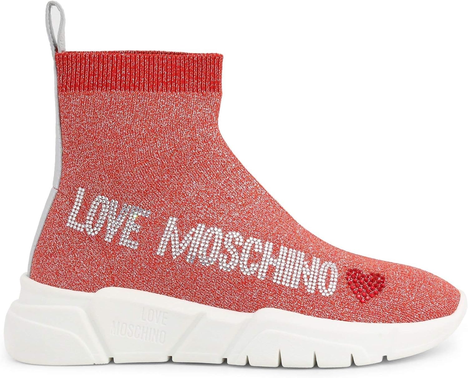 love moschino high top trainers