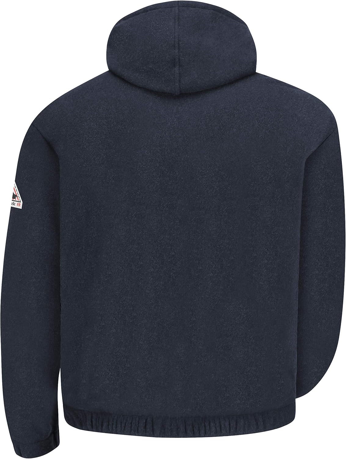 Bulwark Flame Resistant 8 oz Modacrylic Fleece Zip-Front Hooded Sweatshirt: Clothing