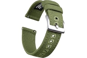 Ritche Canvas Quick Release Watch Band 18mm 20mm 22mm Replacement Watch Straps for Men Women
