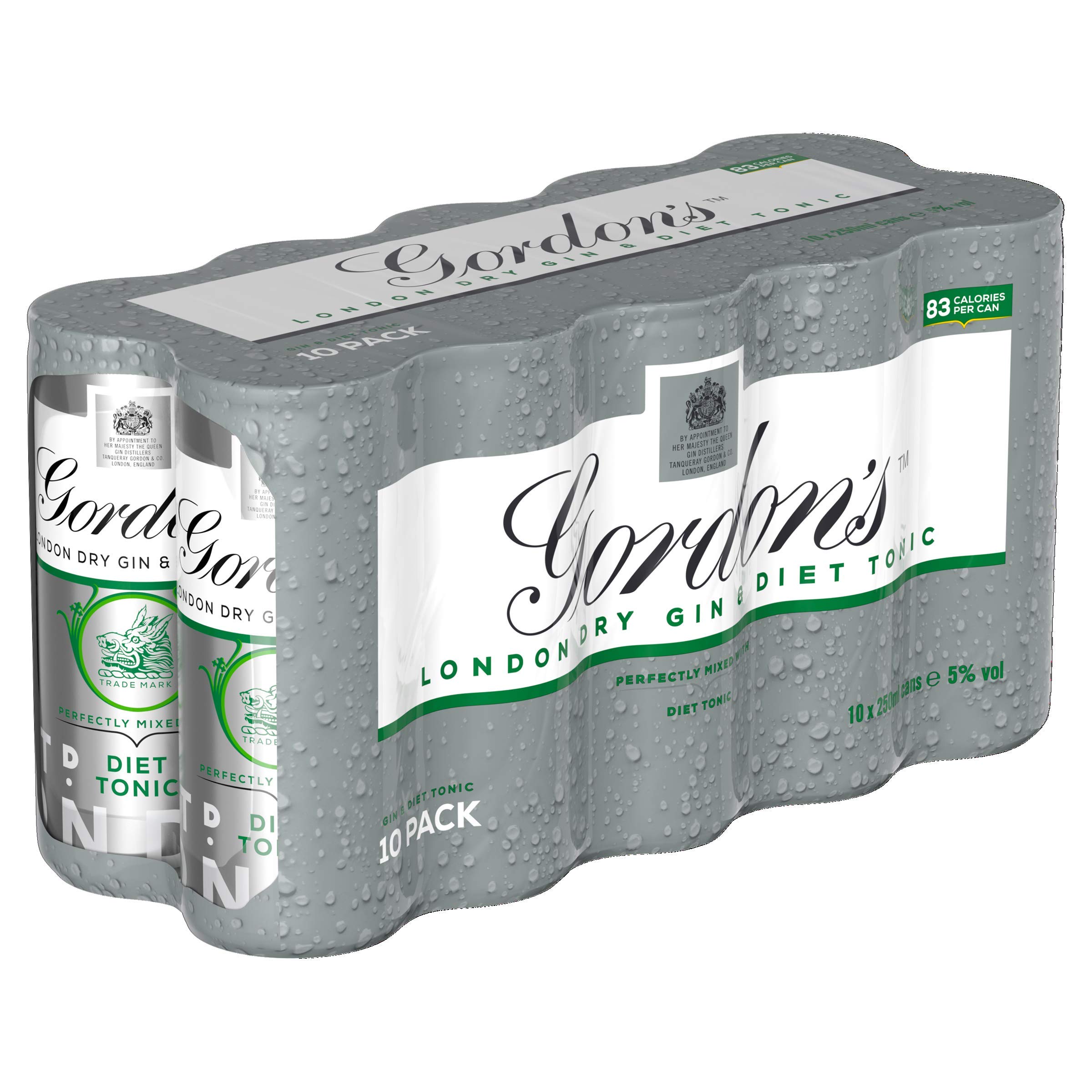 Buy Gordon's Special Dry London Gin and Slimline Tonic 10 x 250ml Can