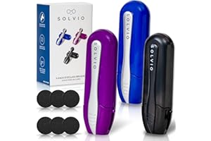 SOLVIO 3Pcs Portable Microfiber Eyeglass Cleaner | Included 6-Piece Replacement Pads | Easy & Effortless Clean Technology | On-The-Go for Travel & Commutes