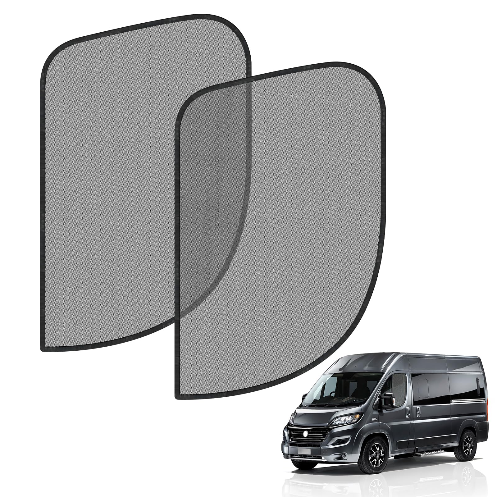 Photo 1 of Gpaentsn Magnetic Window Bug Screen for Front Doors Window, Pair Compatible with 2014-2024 Ram Promaster High Roof