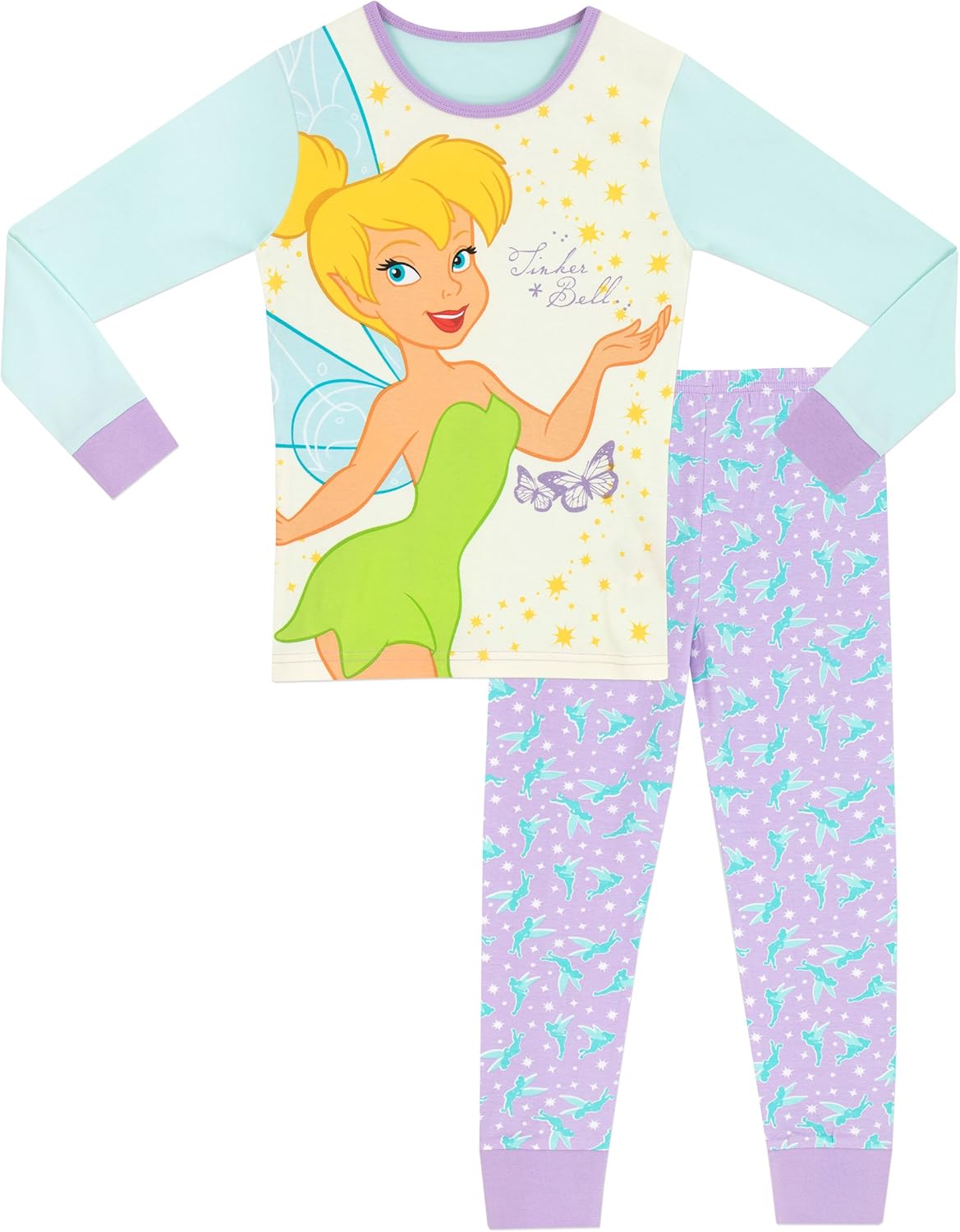 Disney Fairies Girls Tinkerbell Pajamas Size 8 Amazon.ca Clothing