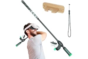 DeadEyeVR - DriVR Elite - Golf Club for Quest 2, 3, and Pro - Realistic VR Golf Simulator Handle - Adjustable Weighted VR Golf Club Grip for Enhanced Play 28 Inch Length