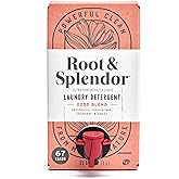 Root & Splendor Ultra Concentrated All Natural Laundry Detergent Liquid - Plant Based, Enzymatic Laundry Soap, 2250 Scent, 1 Liter, 67 Loads