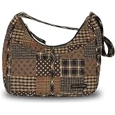 Bella Taylor Blakely, Quilted Shoulder Bag for Women | Small 5-pocket quilted hobo bag, lightweight, secure top zipper, machine washable, quality construction