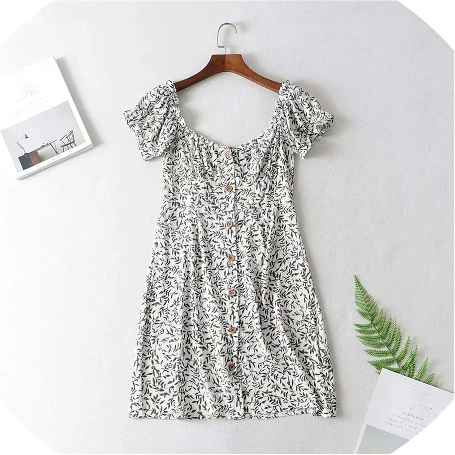 puff sleeve summer dress