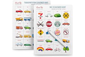 WELL BALANCED Car Bingo - Road Trip Essentials: Car Activities and Games for Kids Ages 4-8