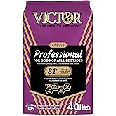 VICTOR Super Premium Dog Food – Professional Dry Dog Food – Super Premium Kibble with 26% Protein – Gluten-Free with Beef, Chicken & Pork Meals – for High Energy and Active Dogs & Puppies, 40lbs