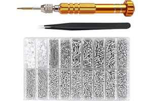 Glasses Repair Kit Eyeglass Repair Tool Spectacles Repair set with Screws Nuts Tweezers Screwdriver for Sunglasses Watch Cloc